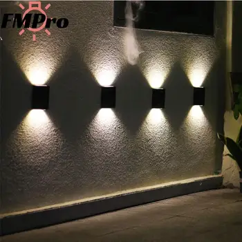 חכם סולארית LED אור חיצונית עמיד למים מנורות מרפסת חצר רחוב גדר קיר אור קישוט הגן רחוב מנורה סולרית