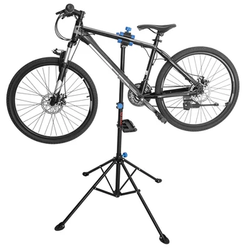 תיקון אופניים לעמוד החנות הביתה מתקפל מתכוונן לגובה אופניים, מכונאי אחזקה מתלה Workstand רכיבה על אופניים אביזרים