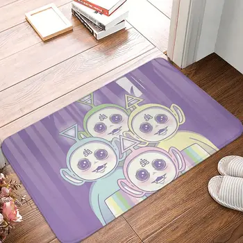 טלטאביז טלוויזיה האמבטיה שטיח סגול שטיח פלנל לשטיח דלת הכניסה השטיח לעיצוב הבית
