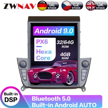 אנדרואיד 9.0 4+64G PX6 אנכי טסלה מסך עם DSP Carplay מולטימדיה לרכב לא נגן DVD עבור יונדאי IX35 2018 2019 2020 רדיו