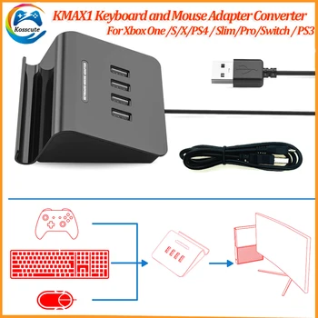 KMAX1 מתאם מקלדת ועכבר ממיר מתאם עבור PS3/PS4 /XBox one/מחשב/נינטנדו להחליף ללא דיחוי תואם עם כל המשחקים