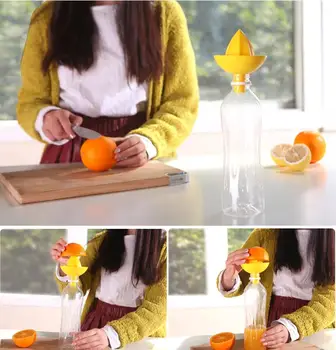1pc פלסטיק מסחטת פירות היד ידנית מסחטת תפוזים לימון מסחטת הדרים מסחטת נוח פירות כלים