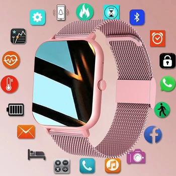 חדש Bluetooth לקרוא שעון חכם נשים מותאמות אישית חייג 100+Smartwatch עבור Xiaomi עמיד למים מוסיקה גברים לצפות מגע מלא צמיד השעון