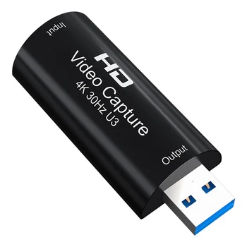 MS2130 4K-HDMI תואם USB 3.0 אודיו כרטיס לכידת וידאו משחק הקלטה PS4 PS5 מצלמה מחשב נייד Live Streaming 60fps