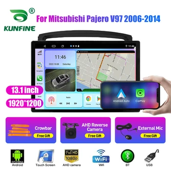 13.1 אינץ רדיו במכונית על Mitsubishi Pajero V97 06-14 לרכב DVD ניווט GPS סטריאו Carplay 2 Din מרכז מולטימדיה אנדרואיד אוטומטי