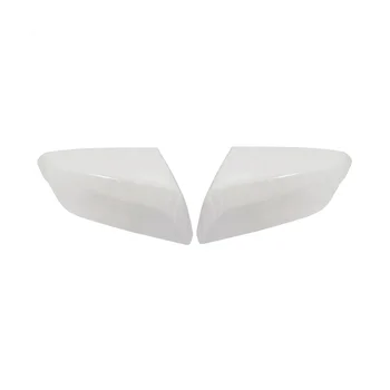 1Pair לבן במראה האחורית כמוסות מכסה כנף המראה Shell עבור שברולט מאליבו XL 2016-2023 החיצוני המראה דיור