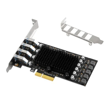 SSU PCIE כרטיסי USB 4 Port USB מכפיל רכזת PCI E 4X Express ל-USB 3.2 Gen2 10G USB3.2 GEN 2 הרחבת כרטיס ASM3142 צ ' יפ PC