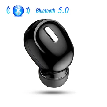 Bluetooth אלחוטית תואמת-5.0 ב-האוזן אוזניות עם מיקרופון דיבורית לטלפון דיבורית אישית אלחוטית, אוזניות לסמסונג Xiaomi