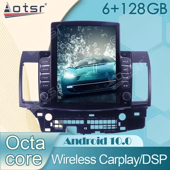 אנדרואיד 6+128G על מיצובישי לנסר 2007 - 2015 רדיו במכונית מולטימדיה נגן וידאו GPS טסלה אודיו Navigtion Carplay יחידת הראש