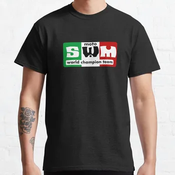 SWM מוטו בציר החולצה הענקית חולצות t לגברים בנים לבנים חולצות mens אלוף חולצות בתוספת גודל החולצות.