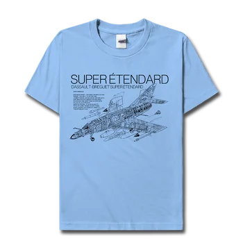 צרפת Dassault Breguet Super Etendard צי לוחם כותנה שרוול קצר mens חולצה מזדמן O-צוואר לכל היותר נוער זכר tees הקיץ