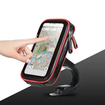 האוניברסלית החדשה עמיד למים אופני אופנוע קטנוע טלפון נייד מחזיק תיק תמיכה טלפונית Stand Case for GPS טלפונים חכמים