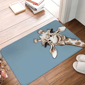 סקיצה ג ' ירפה אמנות המטבח החלקה לשטיח חיה משפחה חדר שינה שטיח שטיח ברוכים הבאים הביתה קישוט השטיח
