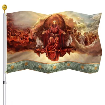 עיניים כהות Demonicon דגל כפול תפר המיתולוגיה דגלים דגלים עם פליז לולאות בית פנימי חיצוני עיצוב עבור גברים מתנות