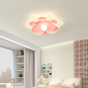 הסגנון החדש פרח פרחים התקרה מנורות LED מודרני מינימליסטי עיצוב הבית השינה במעבר אורות תקרת חדר ילדים המנורה שליד המיטה