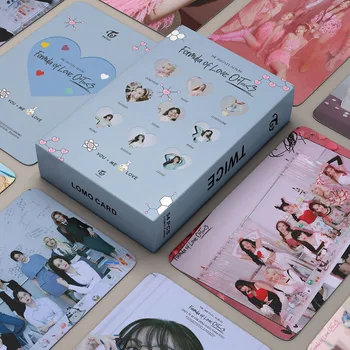 55Pcs/סט Kpop פעמיים Lomo כרטיס כוכבים אלבום הדפסה HD נוסחה של אהבה Photocards צד כפול אוהדים מתנה חמודה Lomo קלפים, Photocards