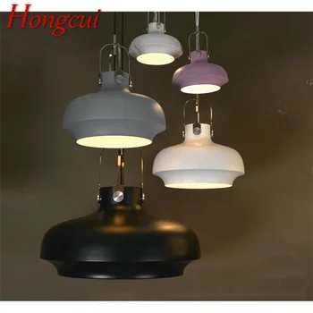 Hongcui נורדי אור תליון מודרני יצירתי, צבעוני מנורות LED גופי הביתה דקורטיביים בחדר האוכל