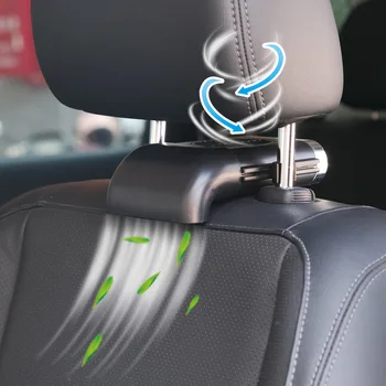 המכונית המושב האחורי Mini USB מאוורר מתקפל שקט מאוורר שלוש כיתה מהירות הרוח מתכוונן לרכב מיזוג קריר מאוורר קירור J60F אוורור 12v