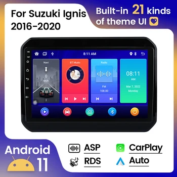 אנדרואיד 11 2DIN רדיו במכונית על Ignis סוזוקי 2016 2017 2018 2019 2020 סטריאו נגן מולטימדיה Carplay+android auto WIFI 4G BT RDS