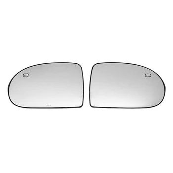 2Pcs דלת כנף צד מראת זכוכית מחוממת עם גיבוי צלחת ג ' יפ מצפן 2007 - 2017 שמאל+ימין