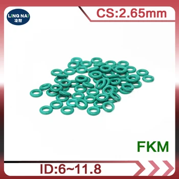 10PCS פלואור גומי ירוק FKM Oring חותם 2.65 מ 