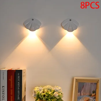 חיישן תנועה, אור, תאורה אלחוטית מסוג C USB LED עבור מטבח חדר שינה ציור קיר הסלון חיישן תאורה פנימית מנורת קיר