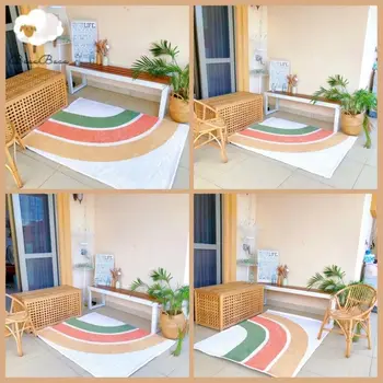 קשת רכות השטיח בסלון קטיפה בבאבי-מחצלות שעיר המשתלה לשחק מזרן לילדים פלאפי ילדים השינה שטיחים רגל מחצלת