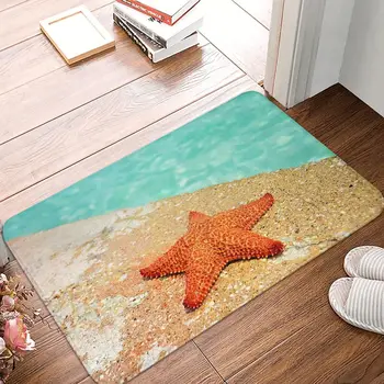 ים כוכבים מחצלת השינה מודפס Polyeste מחצלת המטבח בבית בסלון ים חוף אנטי להחליק הרצפה שטיח מחצלת דלת האמבטיה שטיח