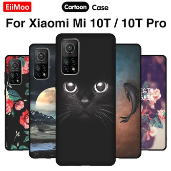 EiiMoo טלפון סיליקון לxiaomi Mi 10T Pro 5G תיק אופנה קריקטורה דק במקרה רך עבור Xiaomi Mi10T 10TPro 5G לכסות Coque