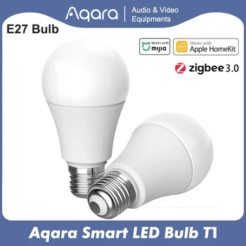 Aqara LED חכמה T1 הנורה E27 2700K-6500K APP בקרת טמפרטורת צבע התאמת בהירות תמיכה HomeKit חכם הצמדה